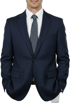 Tommy Hilfiger Sport Coat Men’s 44L Navy Linen Cotton Modern Fit Blazer NWOT - Image 1 of 4