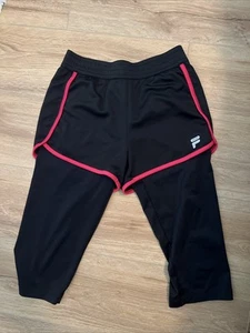 FILA Girls Size L (14) Athletic Black Capri Shorts - Picture 1 of 3