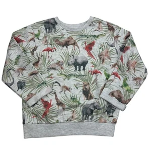Mayoral Dinosaur Jungle Long Sleeve Crew Neck Novelty Print Boys Kids Sweatshirt - Picture 1 of 4