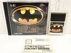 PC Engine Batman Hucard Nec Sunsoft Postcard Limited Edition Nostalgic, retro, - Picture 1 of 6