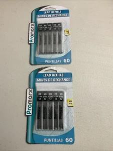 2x 60ct Promarx Mechanical Pencil Lead Refills .07mm (5x12pcs) New Sealed HB#2 - Picture 1 of 6