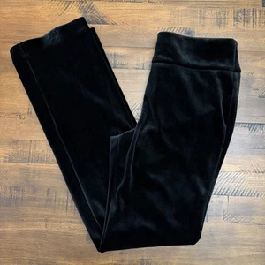 Express Black Velvet Boot High Rise bootcut Dress Pants Women's Medium Thick - Picture 1 of 5