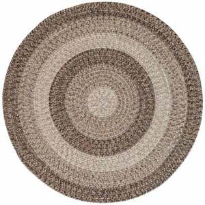 Capel Rugs Winthrop Berkshire Brown Banded Variegated Country Round Braided Rug 