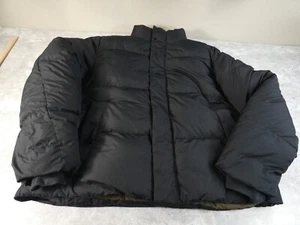 Banana Republic Down Coat Men 2XL Black Puffer Water Resistant Backpack Strap - Picture 1 of 16