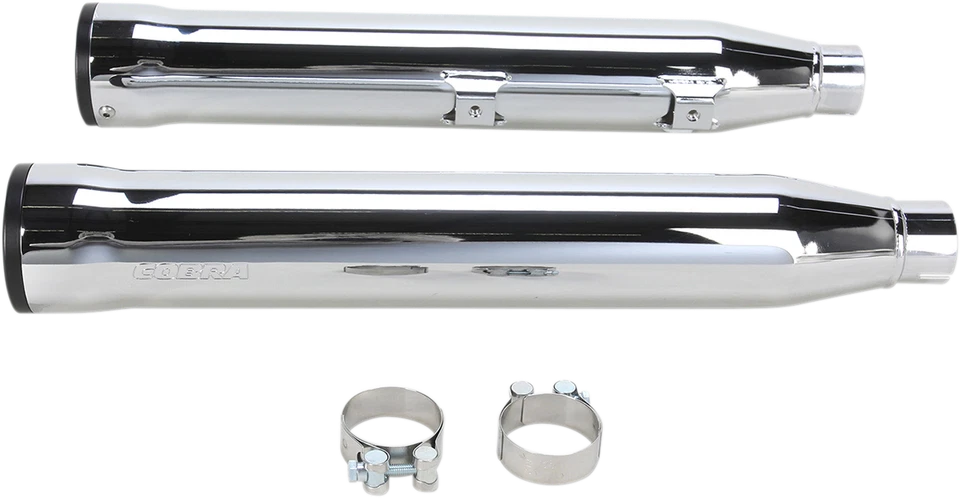 Cobra 3 pulgadas. Silenciador cromado sin cordones con puntas RacePro - Hecho en EE. UU. 6053 Foto 1 de 1