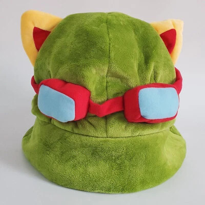 Juego de anime Teemo Sombrero Con la oreja Sombreros de peluche El suave cálido cos Sombreros Tocado Foto 1 de 4