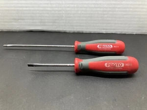 Lot Of 2 Proto Professional Screwdrivers #88213 And #88216 - Picture 1 of 3