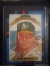  Mark McGwire Donruss Diamond Kings No. 1 Rookie Card 1987 Leaf