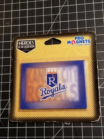 VINTAGE Kansas City Royals MLB Baseball MAGNET 3½x2½ REFRIGERATOR Crown Logo NOS Cover