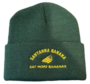 Santanna Banana Co. (permanent geschlossen) "Eat More Bananas" grüne Beanie selten P6 - Bild 1 von 1
