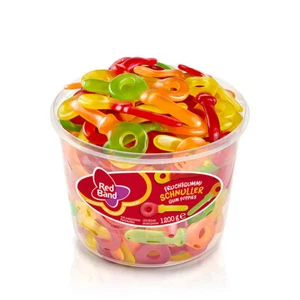 Red Band zweifarbige Fruchtgummi Schnuller mit Fruchtgeschmack 1200g - Picture 1 of 1
