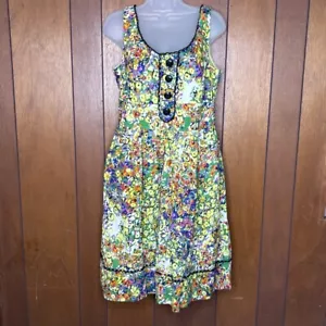 New Directions Floral Sundress 12 Pockets Boho Y2K Art Teacher Cottage Bloomcore - Picture 1 of 16