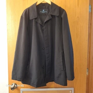 Kenneth Cole Black Overcoat Mens Size Large - Picture 1 of 12