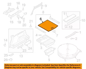 JAGUAR OEM 19-20 I-Pace Rear Body Floor Interior Trim-Floor Cover T4K1211PVJ - Picture 1 of 2