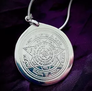 Hand Crafted Sterling Silver Holy Angelic Protection Talisman of the 7 Planets - Imagen 1 de 3