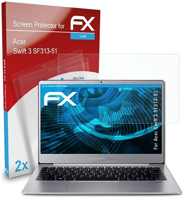 atFoliX 2x Pellicola Protettiva per Acer Swift 3 SF313-51 chiaro - Immagine 1 di 4