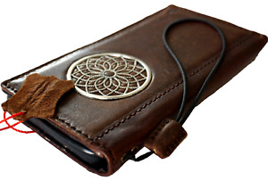 Genuine Leather case fo Galaxy s22 S23 S24 Ultra Wallet Note s21 20 24 Adorned