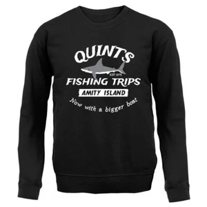 Quints Fishing Trips - Kids Hoodie / Sweater - Film Movie Jaws Shark Sharks - Picture 1 of 20