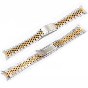 19MM JUBILEE WATCH BAND FOR 34MM ROLEX OYSTER PERPETUAL15000 15010 15505 T/TONE - Picture 1 of 12