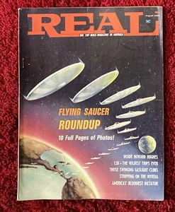 Real Magazine August 1966 UFOs LSD Swingers Howard Hughes Cannes - Picture 1 of 6