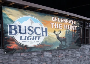New Busch Light Celebrate the Hunt Banner - 2.5ft x 5ft - Picture 1 of 1