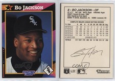 1992 Starting Lineup Cards Black Back Sheet Hand Cut Singles Bo Jackson