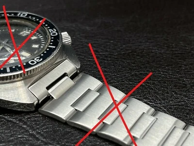 Pulseira Seiko Band 6105-8000 6105-8009 mergulhador inoxidável 19mm peças elos finais - Imagem 1 de 4