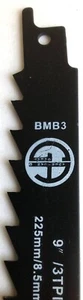 Reciprocating Saw Blade for WOOD 9" inch 3TPI HCS 10 Blades BMB3 - Picture 1 of 2