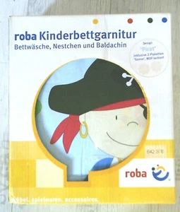 roba Kinderbett Garnitur Bettwäsche Nestchen Baldachin Design: Pirat für Jungen - Bild 1 von 4