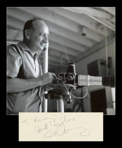 Sid Avery (1918-2002) - Photographe américain - Rare carte signée + Photo - COA - Photo 1 sur 3