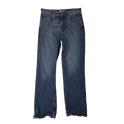 Old Navy jeans men's 32x34 loose straight blue stretch denim pants retro preppy - Image 1 of 4