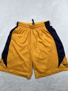 Nike Dri Fit Basketball Shorts Sz XL Yellow Purple Kobe Bryant Lakers Mamba - Picture 1 of 14