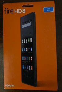 Amazon Kindle Fire HD 8 (6th Generation), 32GB, Wi-Fi, 8in - Blue - NEW, SEALED - Picture 1 of 4