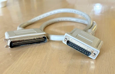 3' CN50 SCSI Male to DB25 SCSI Male Cable for Apple MAC - Image 1 of 3