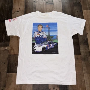 Vintage Nascar Rusty Wallace Miller Lite T-Shirt doppelseitig Gr. L - Bild 1 von 8