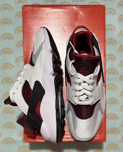 Nike Air Huarache Uomo UK 6 Women’s UK 5.5 EUR 39 Bianco Varsity Red