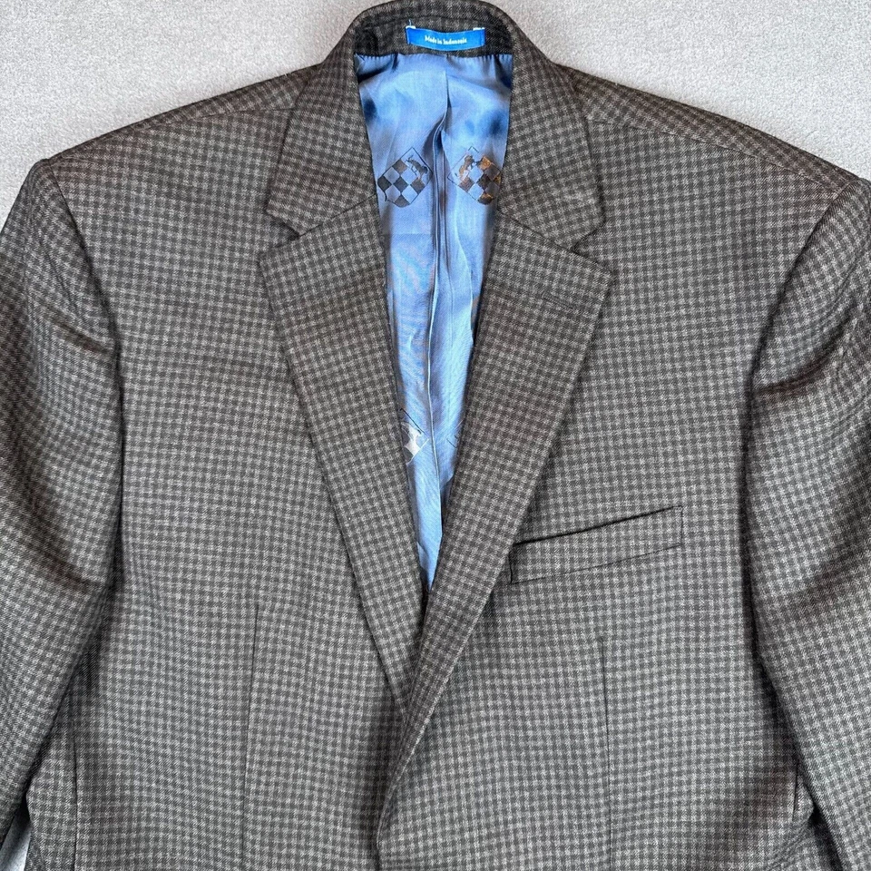 Vince Camuto Para hombres 40L Moderno Lana Blazer Chaqueta Abrigo Deportivo Negro Cuadros Foto 1 de 4