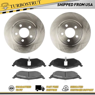 Rotores de freno delanteros originales pastillas de freno para Chrysler Intrepid 1993-1996 Foto 1 de 4