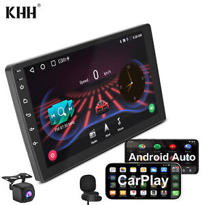 KHH 10.1" Double 2 DIN Android 11 Car Stereo Radio 2+32G CarPlay WiFi GPS+Camera