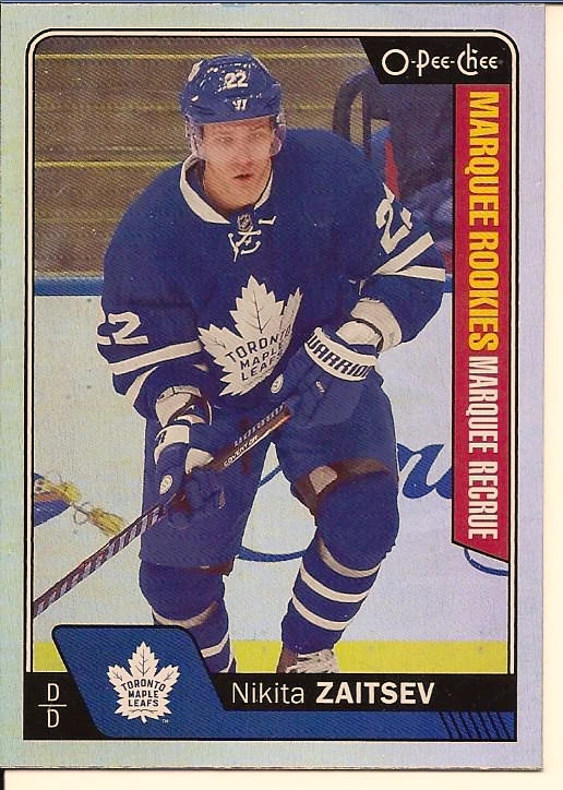 NIKITA ZAITSEV 2016-17 UPPER DECK SERIES 2 O-PEE-CHEE OPC UPDATE RAINBOW FOIL - Image 1 of 1
