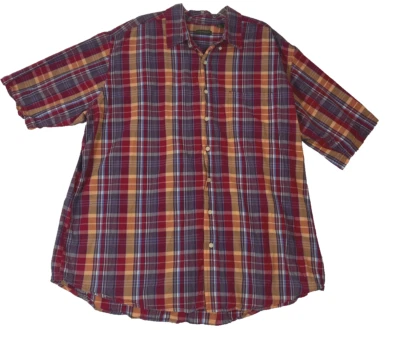 Camisa a cuadros Great Northwest Clothing Co para hombre talla 2XLT manga corta con botones Foto 1 de 4