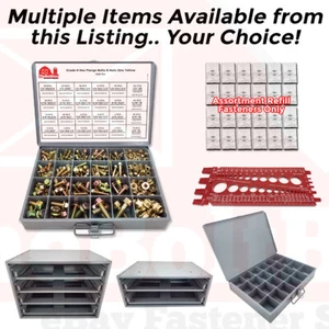 Klasse 8 Flanschbolzen & Mutter Rahmenschrauben Sortiment Kit gelb ODER Zubehör - Bild 1 von 8