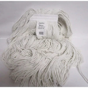 Zephyr® Rayon Wet Mop Head 24 oz #10524 4-Ply Rayon 1-1/4x5" Headband - Picture 1 of 2