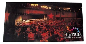 Harrah's Rockettes Radio City Lake Tahoe Postcard South Shore Room NV Hall NYC - Picture 1 of 3