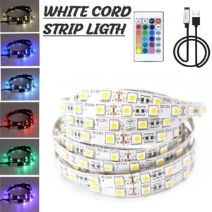 LED Streifen Leuchten 1-5m RGB 5050 Farbwechselband Schrank Küche TV Beleuchtung - Bild 1 von 7