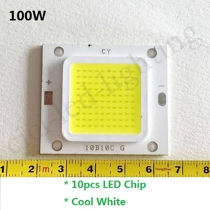 10pcs LED COB Chip 100W Cool White DC 28-36V SMD For Flood Light Bulb - Picture 1 of 1