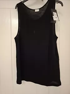 Saint Laurent Black Wool Tank Top XL - Picture 1 of 12