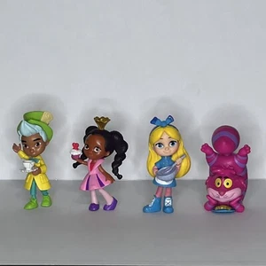 Disney Alice’s Wonderland Bakery Figures Alice Mad Hatter Cheshire Cat Rosa - Picture 1 of 13