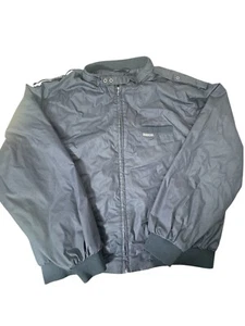 Vintage Members Only Jacke Herren XL schwarz Bomber Racer Windbreaker Full Zip - Bild 1 von 5