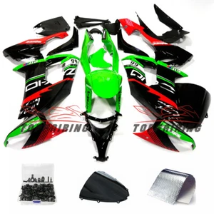 Green Black ABS Injection Fairing Fit for Kawasaki 2008-2010 Ninja ZX10R 09 Kit - Picture 1 of 8